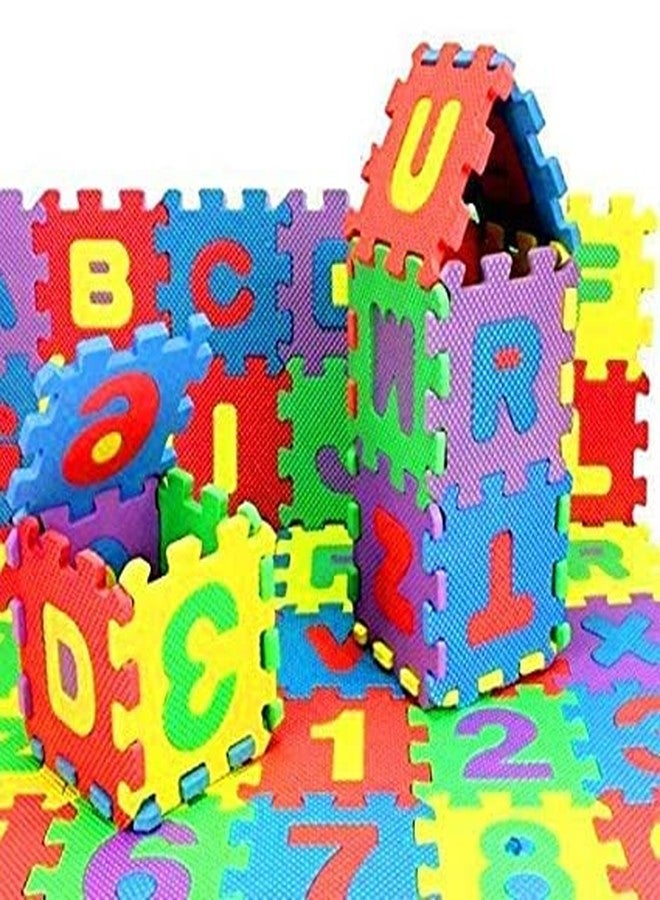 BlackZone� Expert 36pcs Building Blocks Mini Puzzle Foam Mat for Kids Student Interlocking Learning Alphabet and Number Mat for Kids Color: Multicolor - Image 5